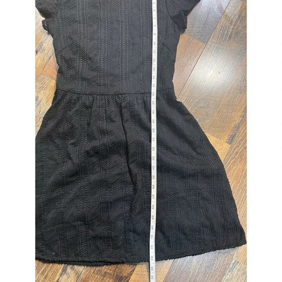 Barney New York Office Career Wear Black Lace Appliqué Shift Dress Size 2 - Picture 7 of 7